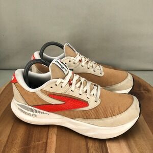 Brooks Adrenaline GTS 24 Womens Running Shoes Tan Orange Cushioned Size 9.5 B